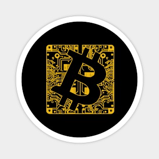 Bitcoin Circuit Crypto Design Magnet